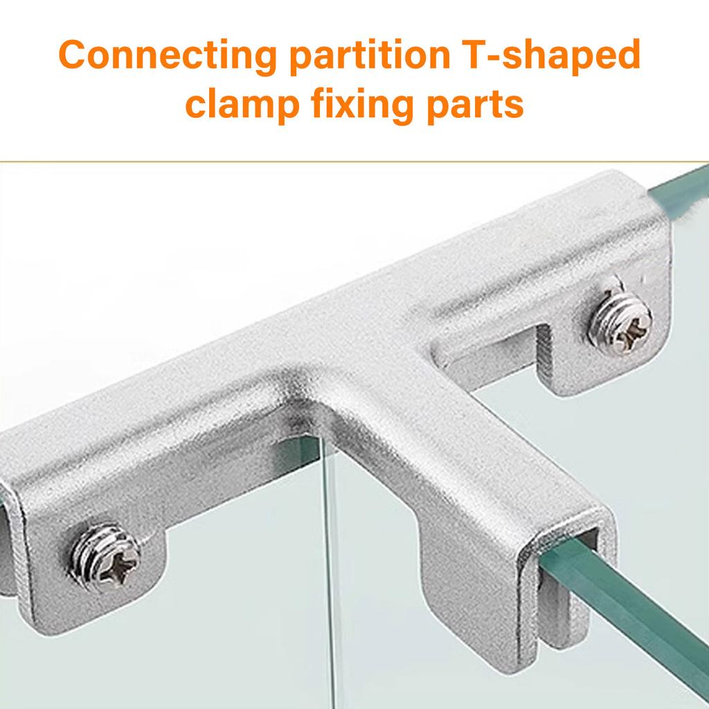 Pack Of 4 Aluminum T Shaped Clips T Clamp Connectors T Shape Fasteners Simple Installs for Plant Box Divider Connections