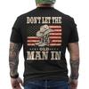 Don't Let The Old Man In Vintage American Flag Unisex (ON BACK) T-Shirt