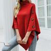 Knitwear Women Cardigan Sleeve Solid Sweater Bat Neck Loose Cross Border Cloak Autumn Winter