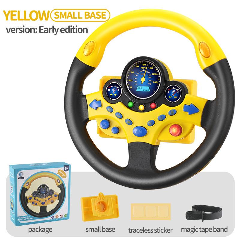 Children'S Multi-Function Simulation Steering Wheel With Music Light Co-Pilot Simulation Artifact Baby Early Education Toy