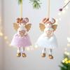 Cloth Christmas Angel Doll Drop Ornaments Angel Girl Plush Toy Pendant Hanging Pendant Christmas Girl Pendant Festival Decor