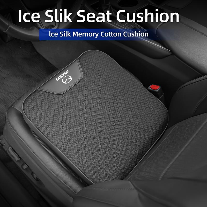 Car Ice Silk Seat Cushion Car Booster Height Increasing Pad Slant Elevating Mat For Mazda CX5 6 3 CX7 323 Axela Atenza Demio CX3