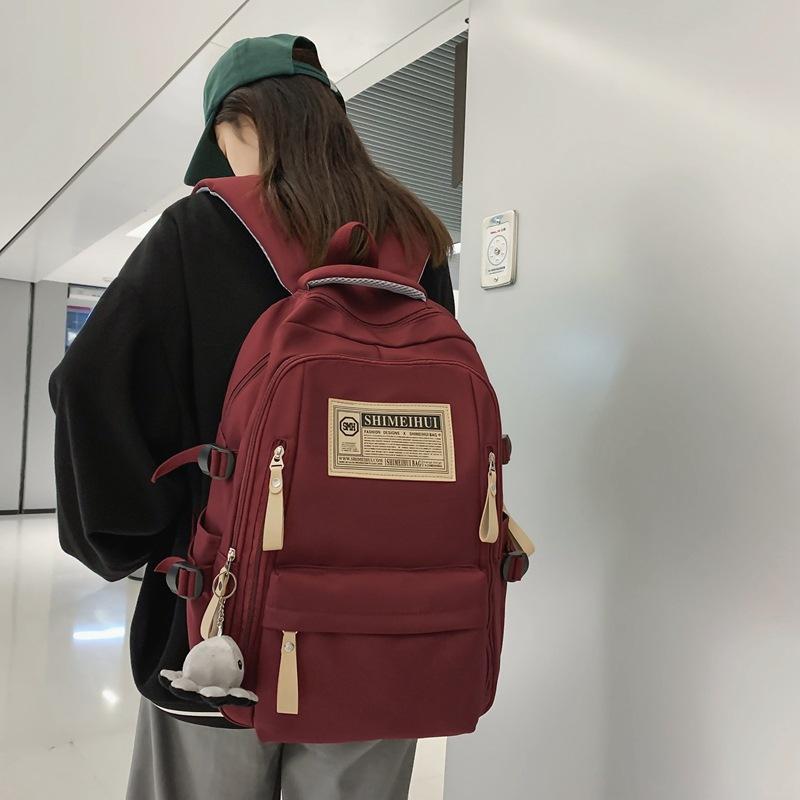 School bag backpack for girls, INS style student backpack, high school girls, college students, large capacity backpack for men