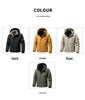 Men's 2025 Autumn/Winter Windproof Waterproof Warm Hooded Cotton Jacket