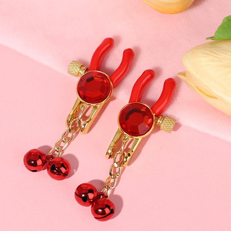 Bell Metal Nipple Clamps Breast Clip Clitoris Flirting Bondage Nipple Breast Sex Toys For Women