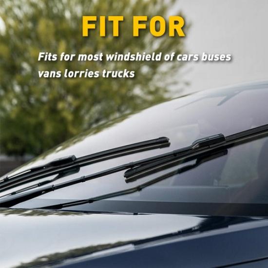 4PCS 28" 6Mm Car Bus Rubber Universal Frameless Windshield Blade Wiper Refill