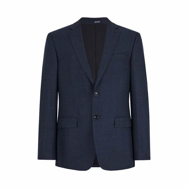BONO Men s Wool Blend Blazer Custom Tailored темно-синий