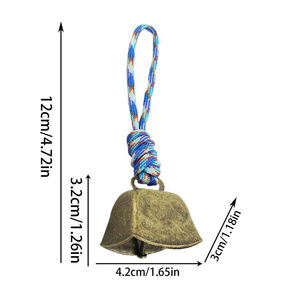 Goat Bells For Collars Vintage Clear Sound Grazing Copper Cow Bells With Lanyard Weatherproof Metal Ornament For Outdoor Camping