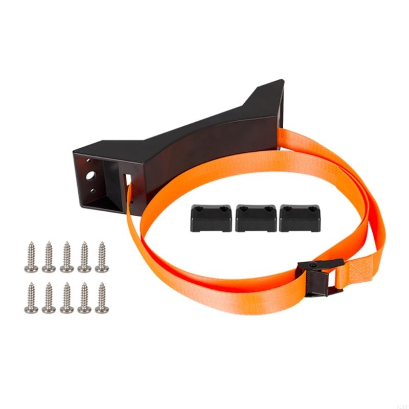 Adjustable Nylon Strap Gas Bottle Bracket for Caravans Ensures Safe Transport of Camping Gear Long Distance Road Trips