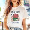 Cherry Fruit Letter Printed Pattern Women's O-Neck Casual Summer Top Women's Cartoon Cute New Clothing Versatile Kawaii T-Shirt