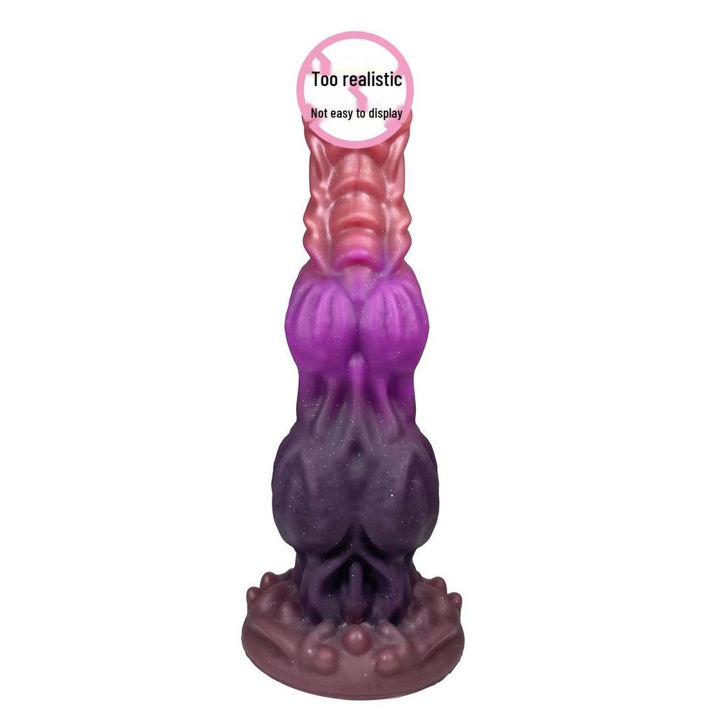 Alien Double Knot Silicone Anal Plug Dog Pendant SM Toy