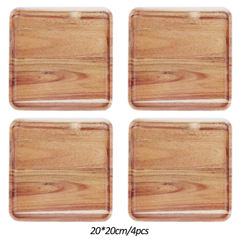 Tavă de cafea Lemn de salcâm Pâine de uz casnic Tavi pentru paine pentru alimente Tavă decorativă din lemn masiv Tavă pentru desert bomboane Tavă din bambus Tavă pentru ceai Gongfu