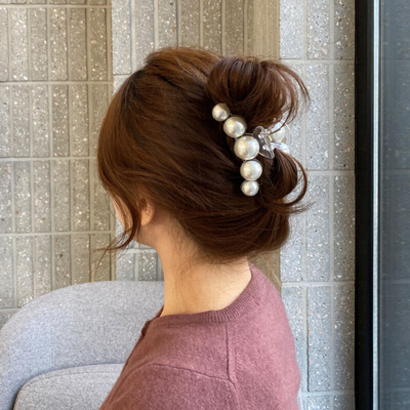 Big Pearl Hairpin Updo Hair Clip one color