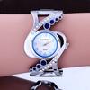 New Design Women Bangle Wristwatch Quartz Crystal Luxury Relojes Rhinestone Fashion Female Watches Eleagnt Mujer Watch