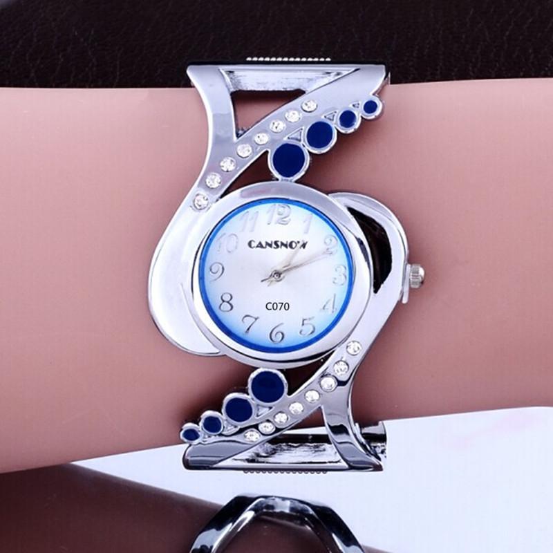 New Design Women Bangle Wristwatch Quartz Crystal Luxury Relojes Rhinestone Fashion Female Watches Eleagnt Mujer Watch