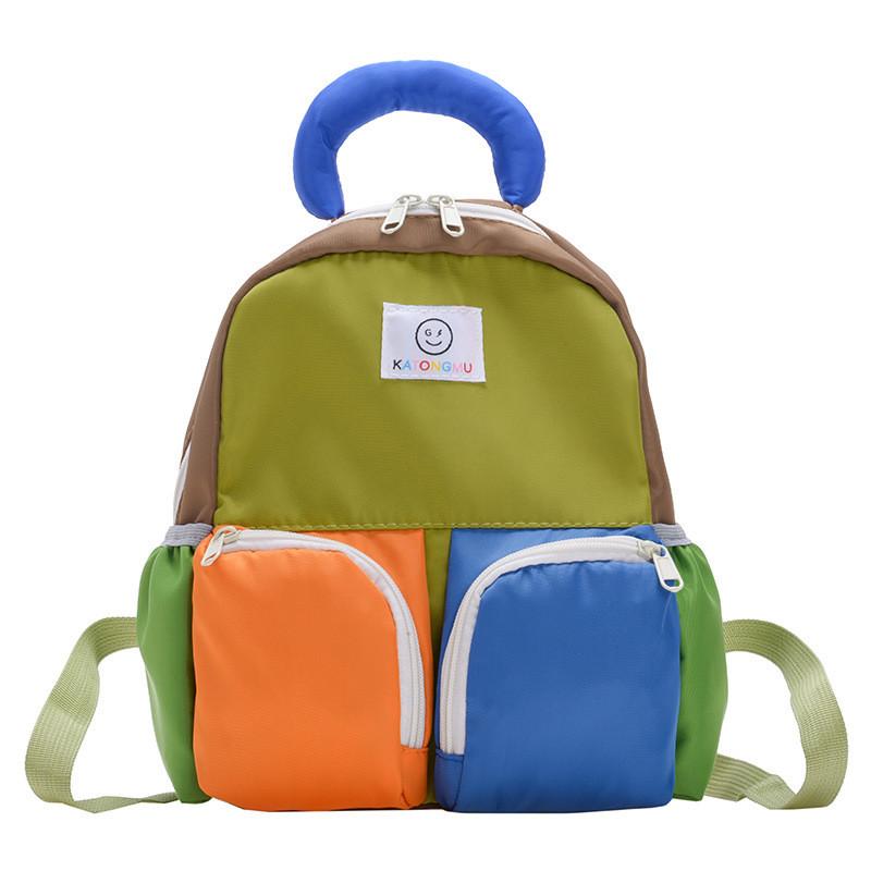 Fashionable Breathable Nylon Kids School Bag For Boys And Girls In Pink And Blue