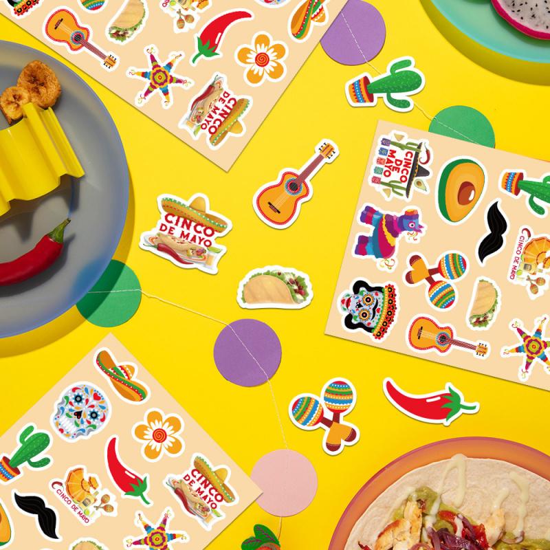 Mexican Party Stickers & Tags - Luggage, Notebook, DIY Cartoon Graffiti Decoration Stickers, Home Decoration