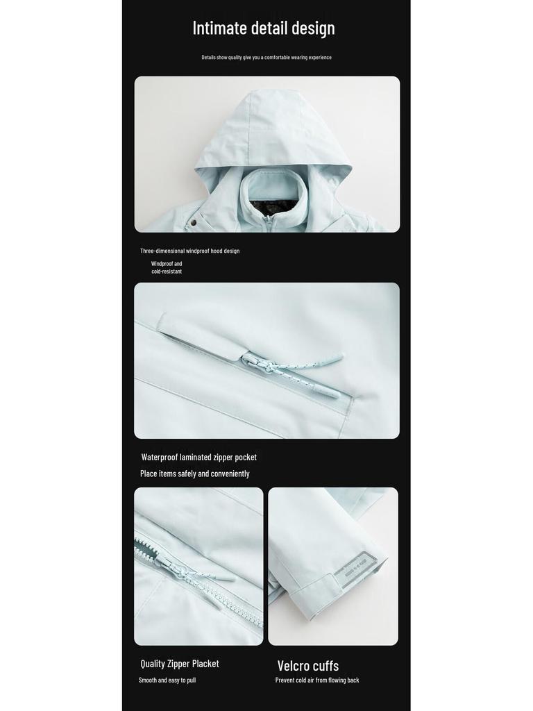 NASA MARVEL Men's 3-in-1 Hooded Windproof Jacket