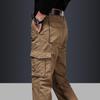 Men's Winter Multi-Pocket Cotton Overalls - Casual, Loose-Fit Outdoor Pants
