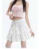 Black High Waist A-line Puffy Skirt for Women, Summer 2026 Trendy Short Umbrella Cake Skirt