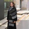 Windproof Women's Cashmere Shawl Korean Style Long Wool Tassel Scarf Retro Winter Scarves  Girls