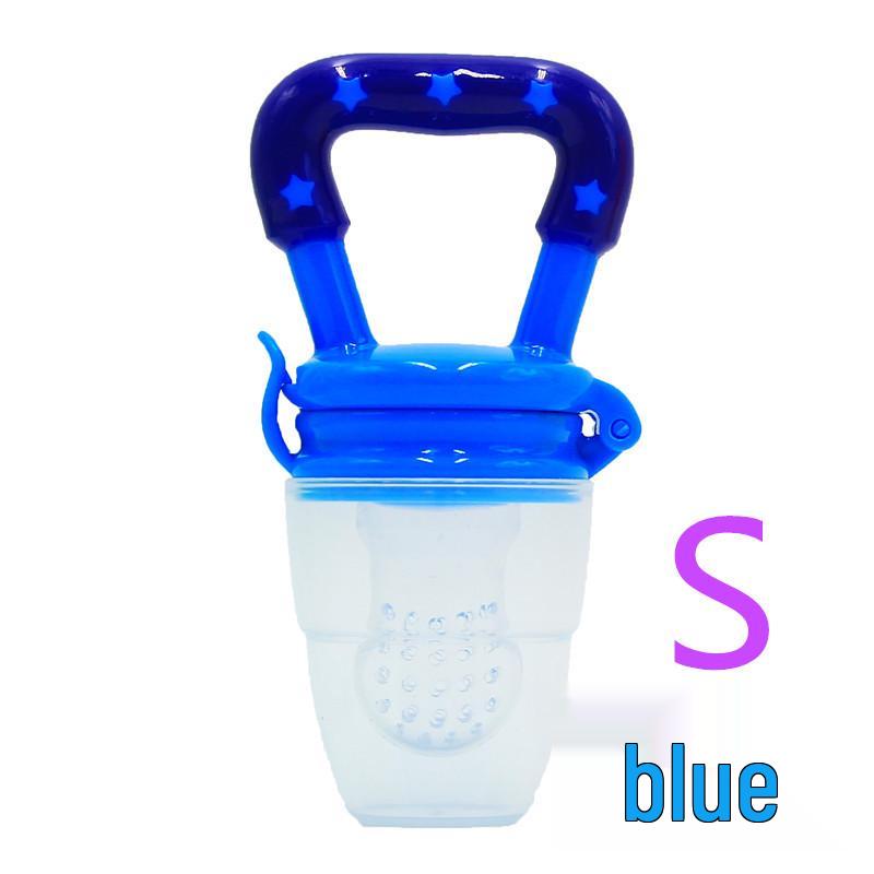 Silikon Baby Obst- & Gemüse-Beißring Schnuller mit fröhlicher Biss-Tasche