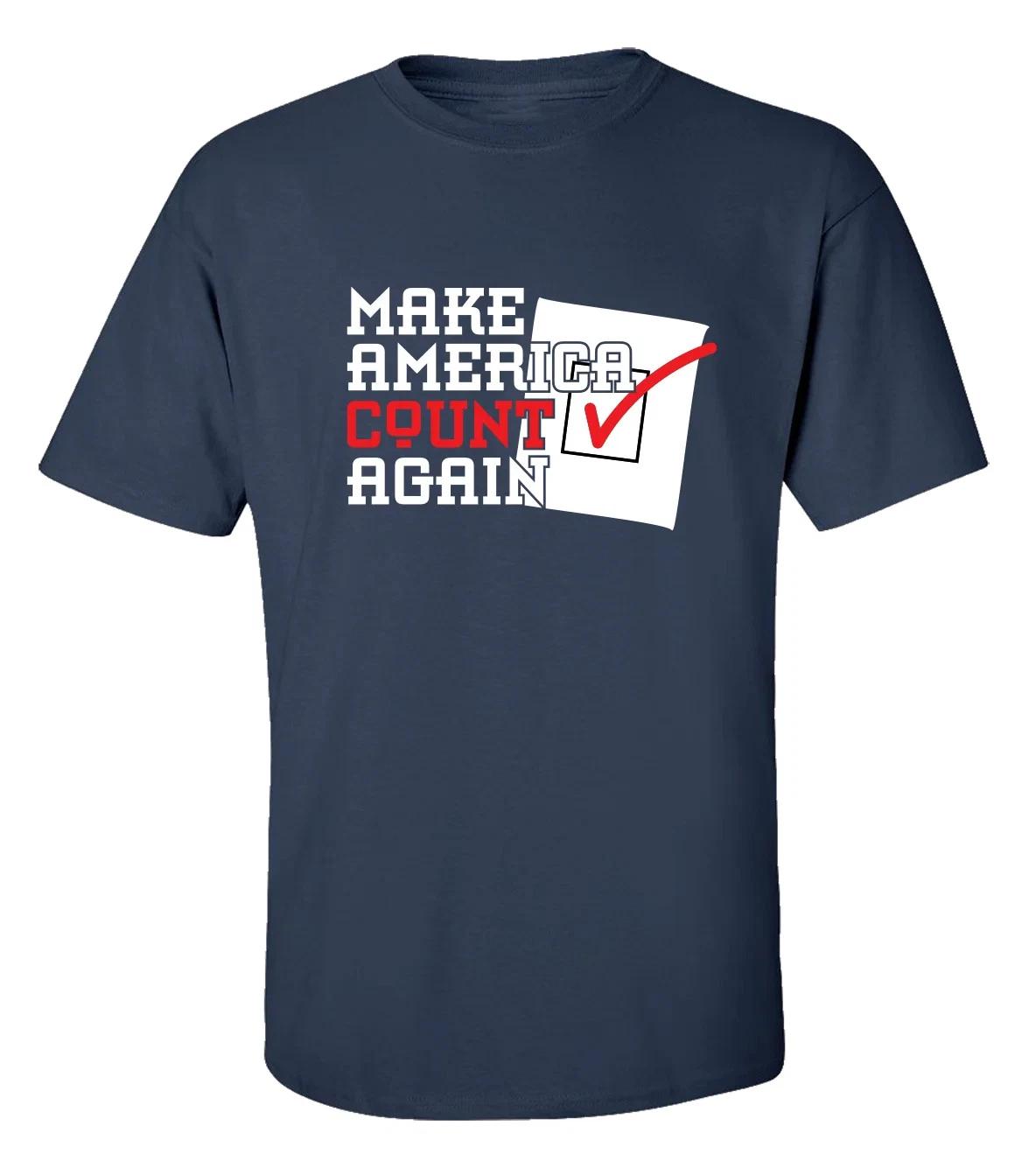 Political Make America Count Again Voter Fraud 2020 Election Short Sleeve M