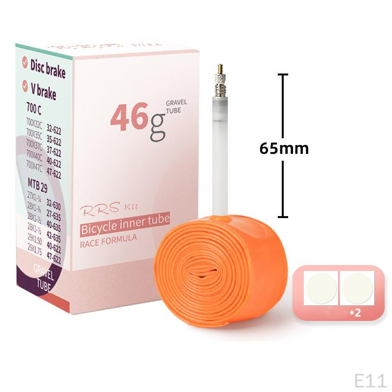 Bike Inner Tube with Valve Punctureproof Repair Replacement Patches Spare Tire for Outdoor