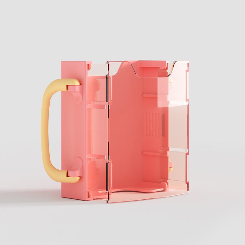 Cup Milk Holder Adjustable Safety Plastic Baby Toddler Juice Box Drinking Anti-Squeeze Cup Holder Adjustable Milk Cup Holder