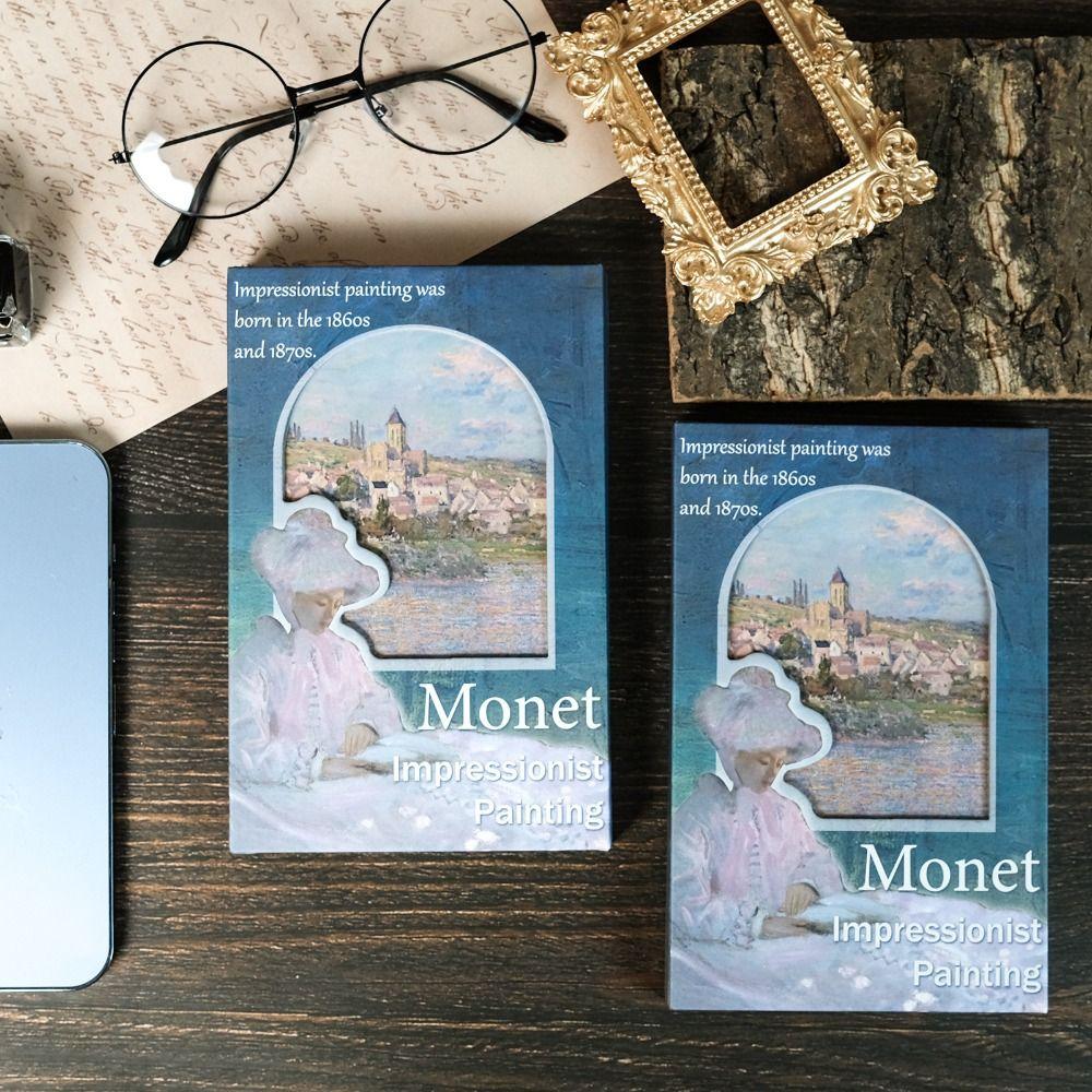 Hand Ledger Oil Painting Style Notebook Magnetic Notepad Gift Diary Book  Student