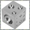 WON Steel Dapping Doming Block, Steel Dapping Block Steel Square Die Steel Dapping Cube For Jewelry Making