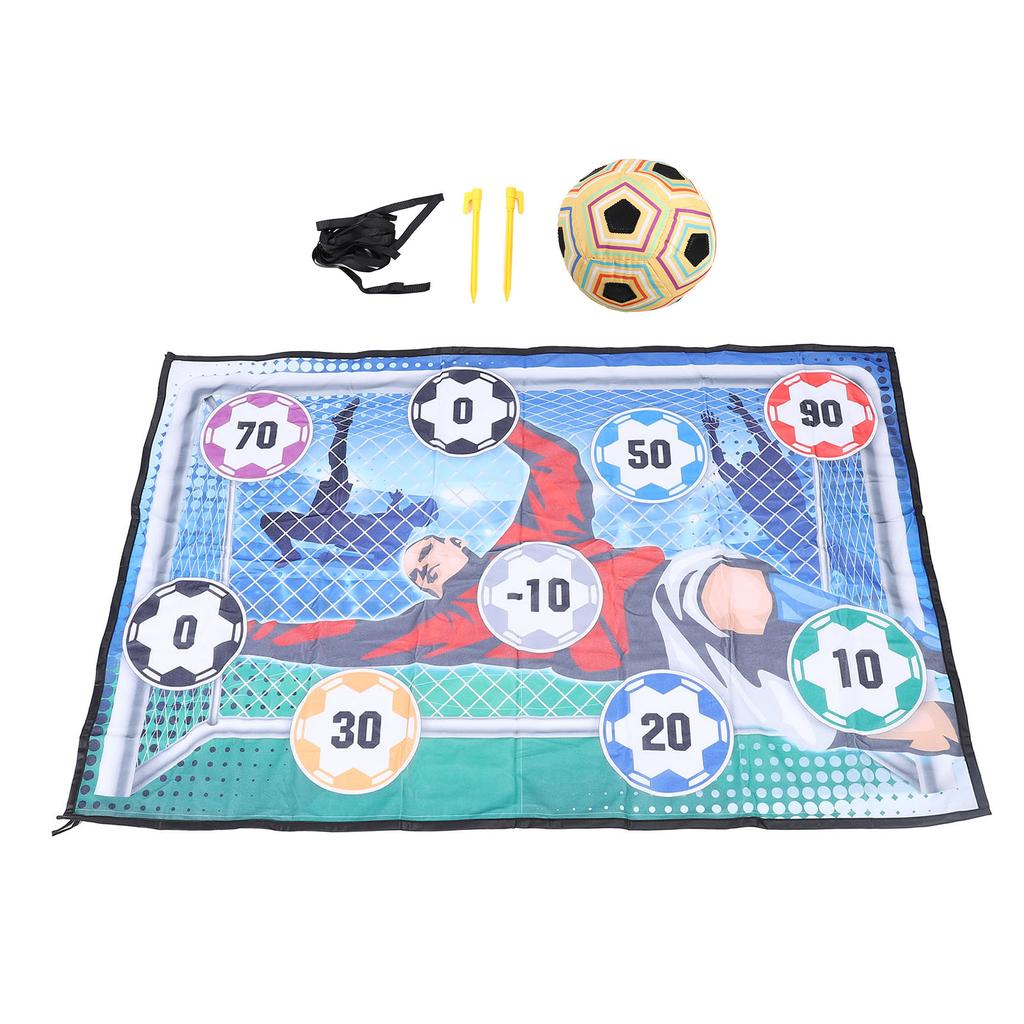 Fußball Spielmatte Set Indoor Outdoor Fußball Wurfzielspiel Wurf Fußballtor Spiel mit Fußball
