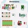 Komorebi Minecraft Happy Birthday Balloon Party Supplies for Girls and Boys