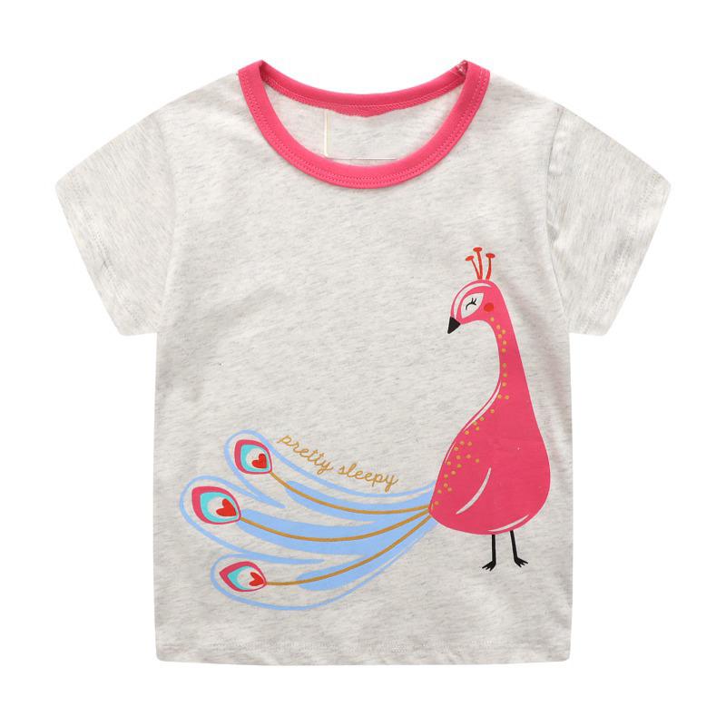 Little maven 2026 Summer Cartoon Unicorns Prints Children t-shirts New Baby Boys Girls Shirts Tops Clothes Kids Clothes