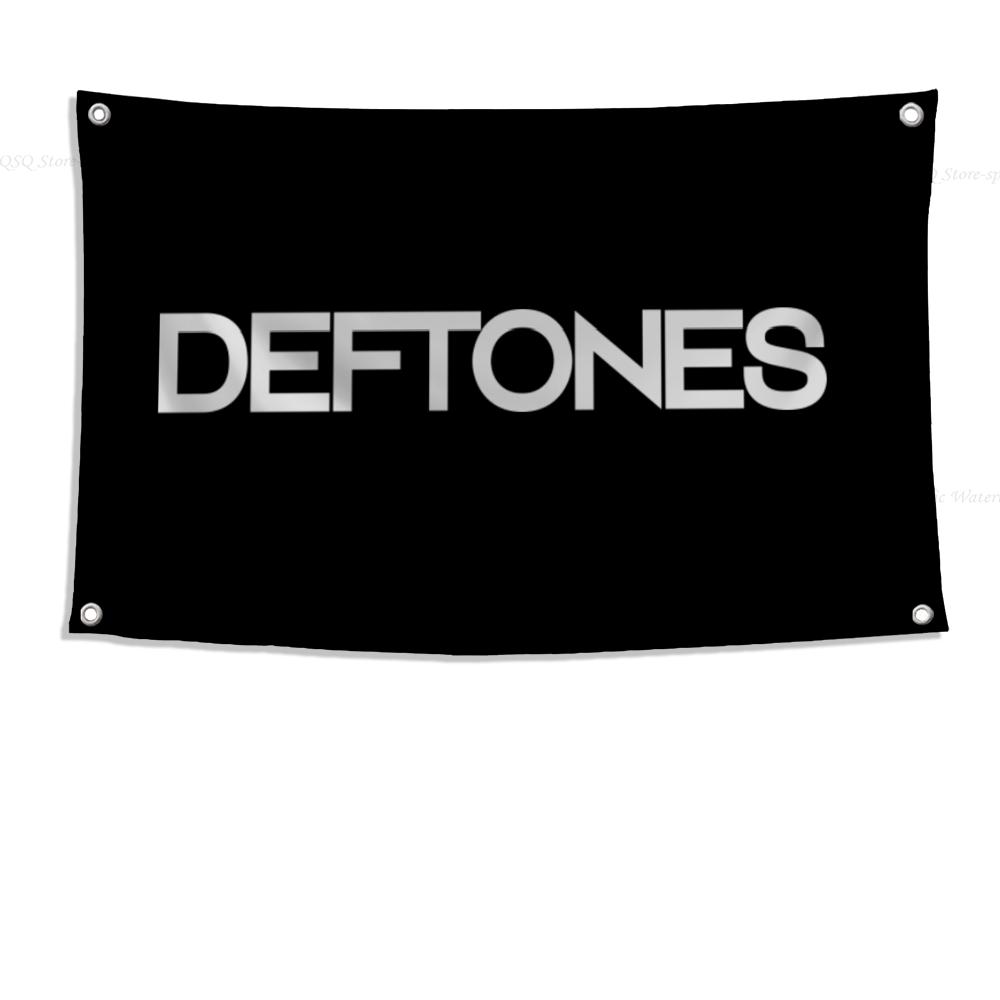 1 pz Bandiera Deftone Alternative Metal Bandiere E Stendardi Bandiera a Quattro Fori Poliestere Decorazione Esterna Stanza Estetica