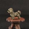 Metal Animal Statues Figurines Retro Dog Statue Figurines Sculptures Tabletop Centerpieces Home Decors Collectibles