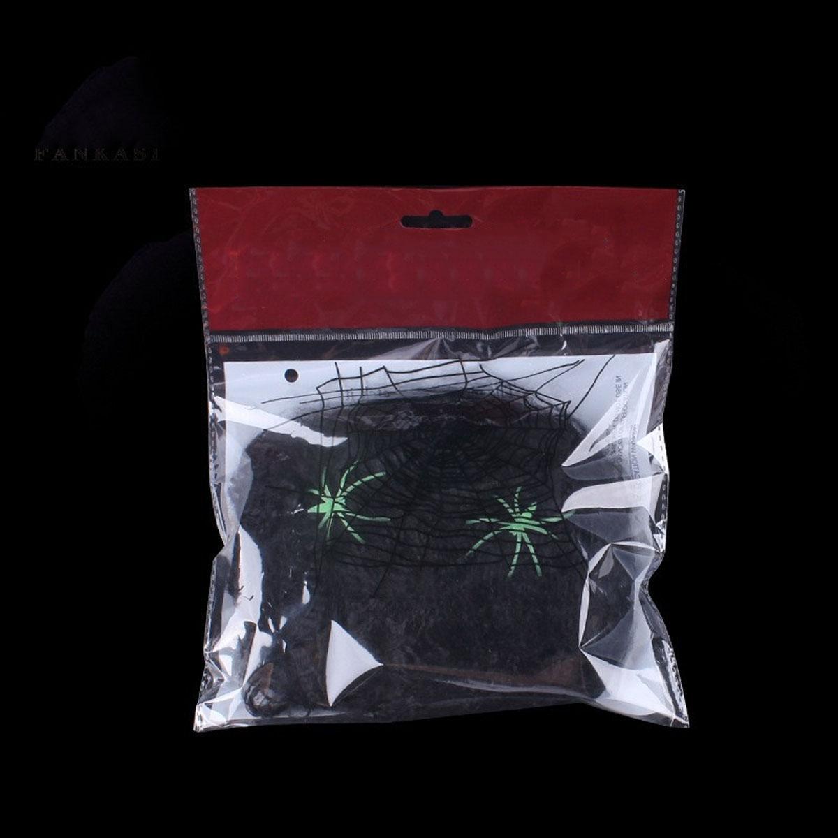 

Украшения для Хэллоуина, искусственная паутина, эластичная паутина, страшная вечеринка, украшение на Хэллоуин для бара, реквизит для сцены дома с привидениями чёрный