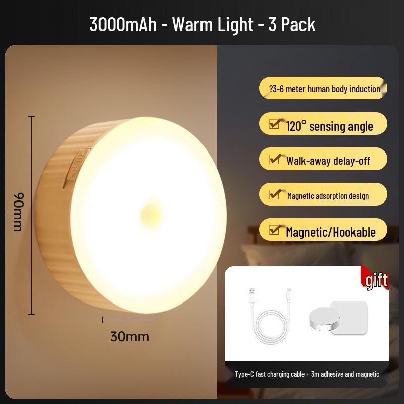 Smart Motion Sensor Night Light: Auto On/Off for Bathroom, Bedroom, Stairway, Hallway