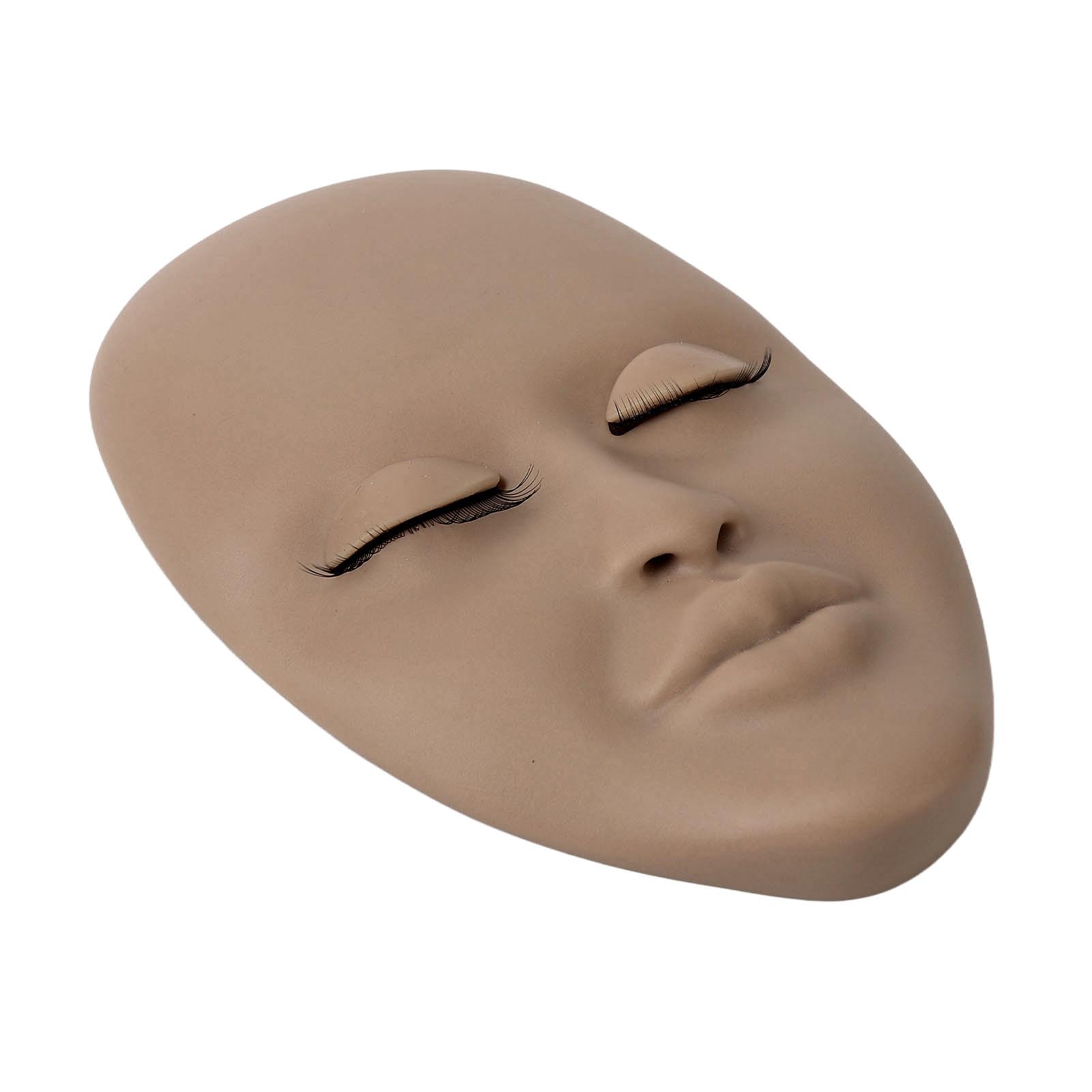

Lash Mannequin Head Eyelash Extension Practice Mannequin Makeup Mannequin Head for Beginner Dark Brown темно-коричневого кольору