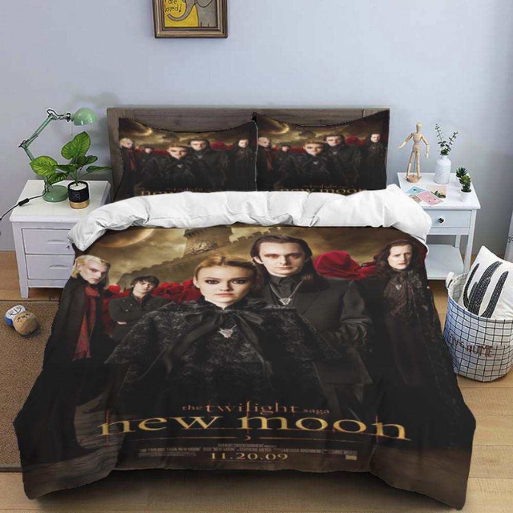 New Movie Twilight Bedding Set Love Duvet Cover Set Pillowcase Film Single Queen King Full Size Soft Bed Linen For Women Teens