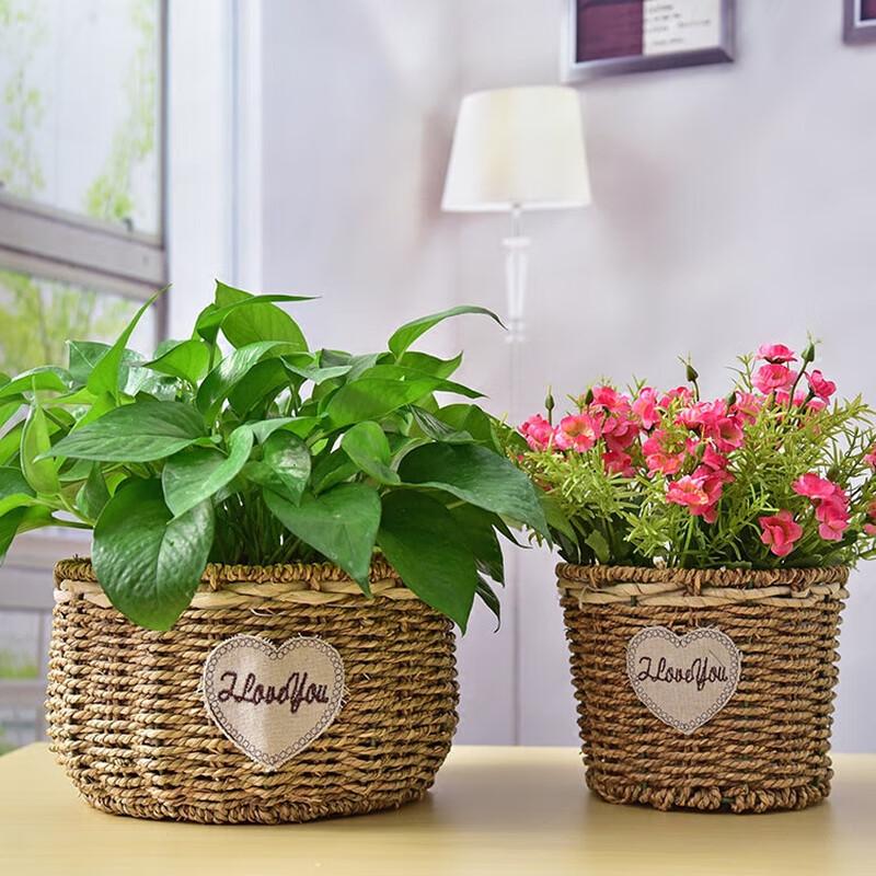Handmade Rattan Plant Pot Basket