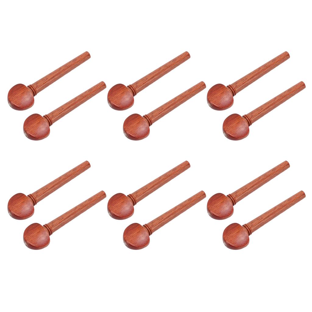 12Pcs String Peg Rosewood Tuner Key Pin Tuning Tool Instrument Accessory Set Kit