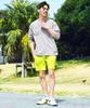Shop Stretch Jersey Shorts XL Neon Yellow Short Short Easy to Move Half Above the Solid Leopard Summer Neon Quick Drying Ziggy's Men's Shorts,