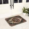 Retro Tigerprint Anti-Rutsch Fußmatte Bodenmatte Strapazierfähiger Teppich für Kücheneingang Haus Badezimmer Wohnzimmer Fußmatten