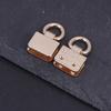 2Pcs Metal Bag Side Edge Hang Buckle Clip With D Rings For Diy Leather Craft Bag Strap Belt Handle Shoulder Crossbody Bag Parts