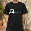 2026 New Pure Cotton Tshirt With Fun Golf Print Crew Neck Short Sleeve Casual Top