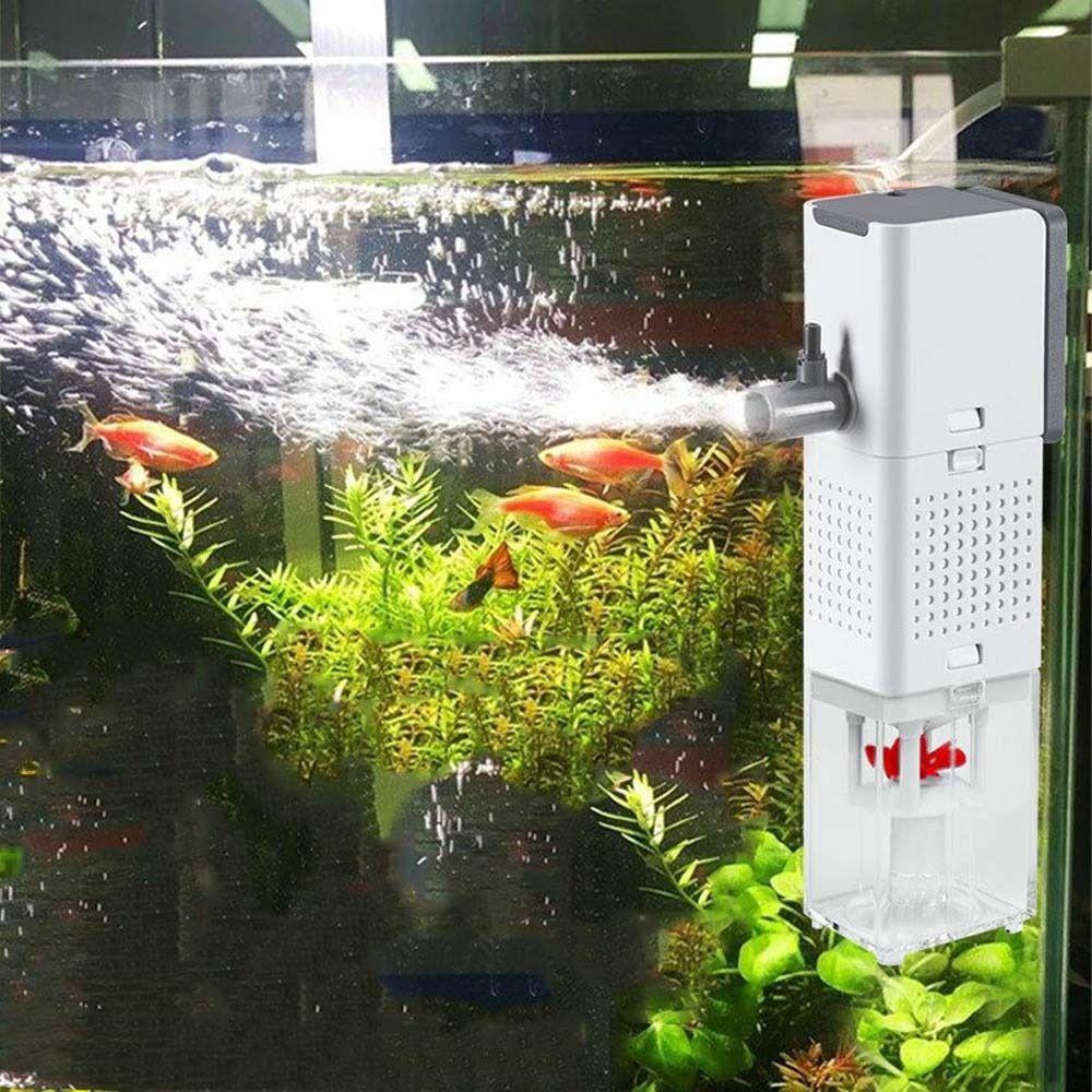 3-in-1 System Fish Tank Submersible Filter Strong Power Water Purification Pump  Feces Separation