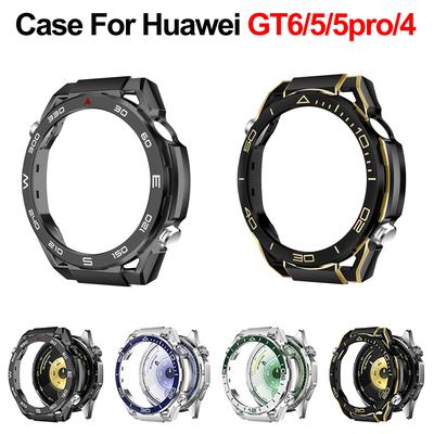 Coque pour Huawei Watch GT 6/5/4 46mm Coque de Protection d'Écran Bumper Protecteur Souple en TPU Intégral Accessoires Watch GT5 Pro