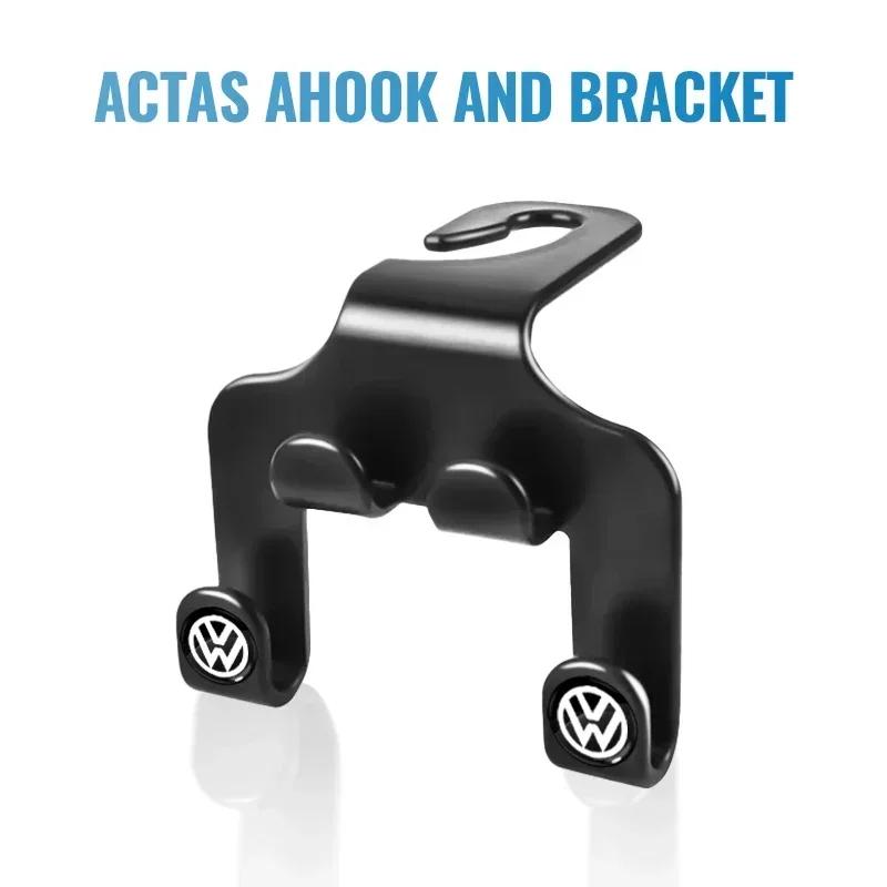 Autos 2025 Heiß Für Volkswagen Autositz Kopfstütze Haken Aufhänger Aufbewahrungsorganisator Mantel Handtaschenhaken Für Volkswagen R-Line GTI T5 Golf