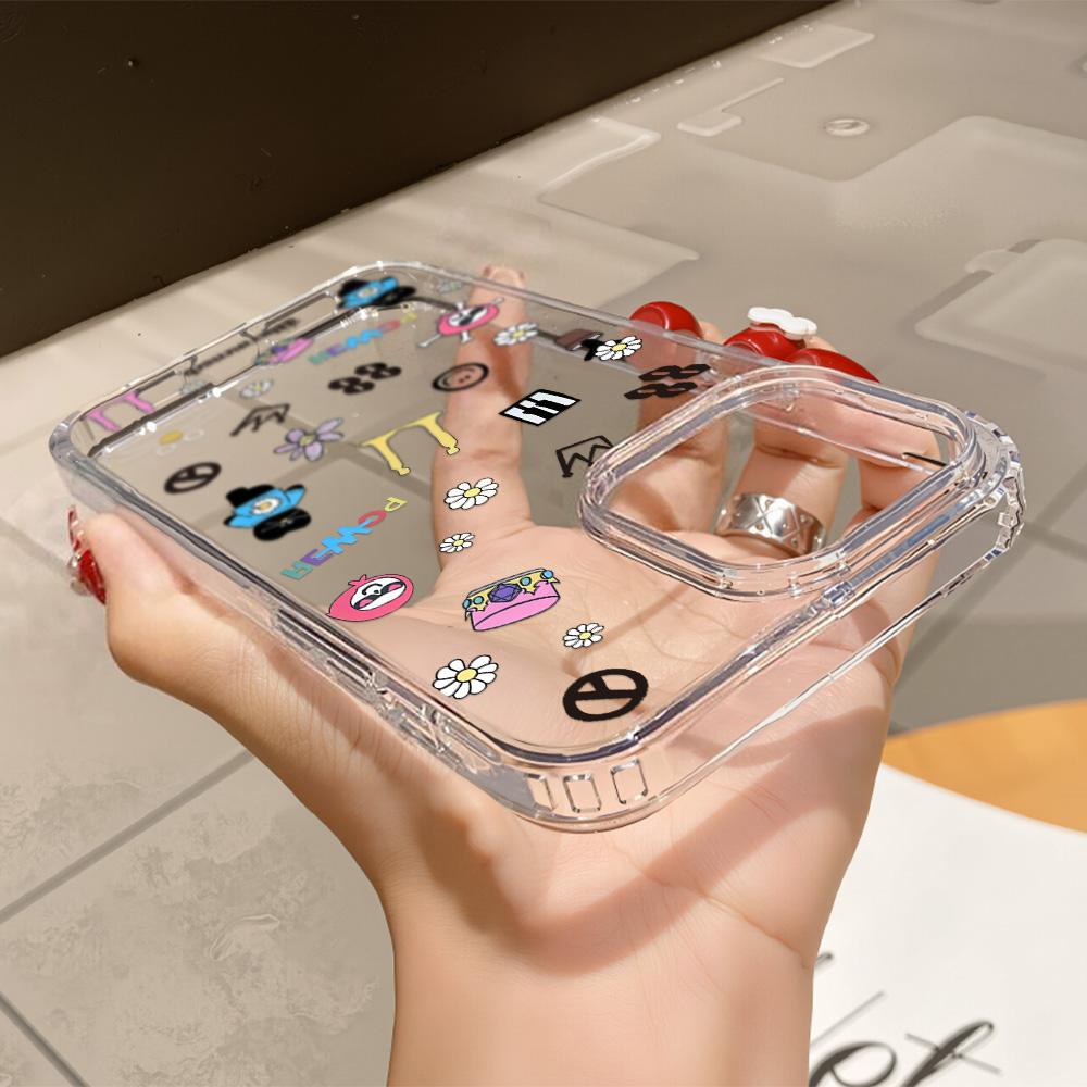 Acrylic Phone Case for iPhone 11 12 13 14 Pro 12 14 16 Pro Max for Samsung A16 A36 A56 S24 FE High-quality Painted Anti-fall Mobile Phone Case